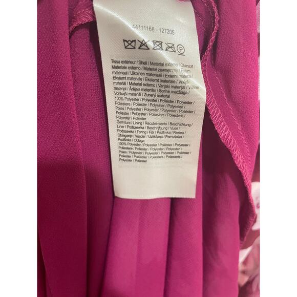 ML Monique Lhuillier Melanie Long-Sleeve V-Neck A-Line Maxi Dress Size 4 NWT - Picture 15 of 16